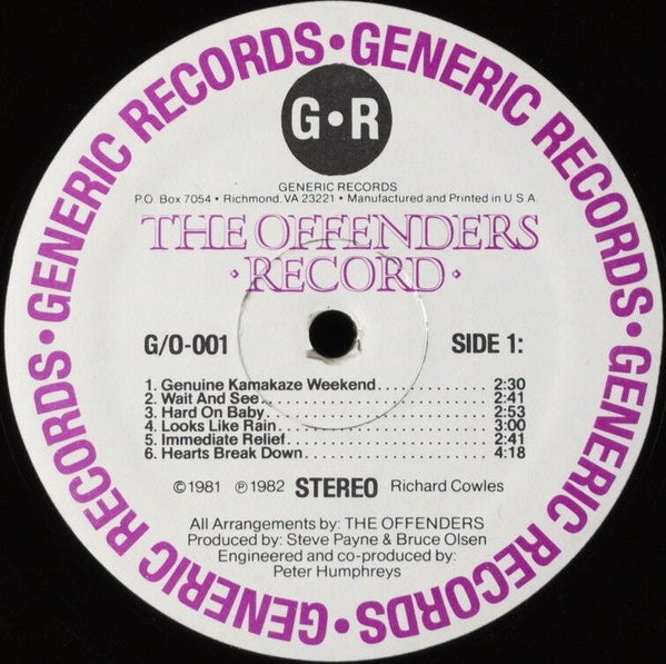 Offenders (6), The : Record (LP,Album)