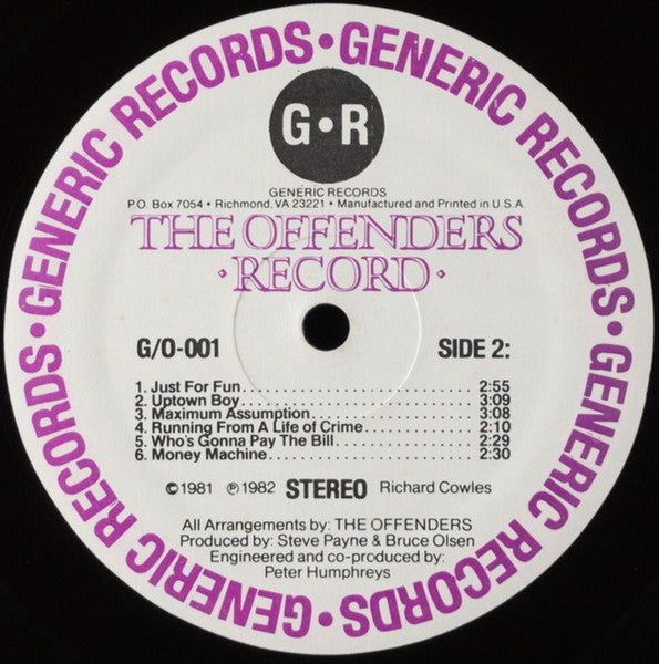 Offenders (6), The : Record (LP,Album)