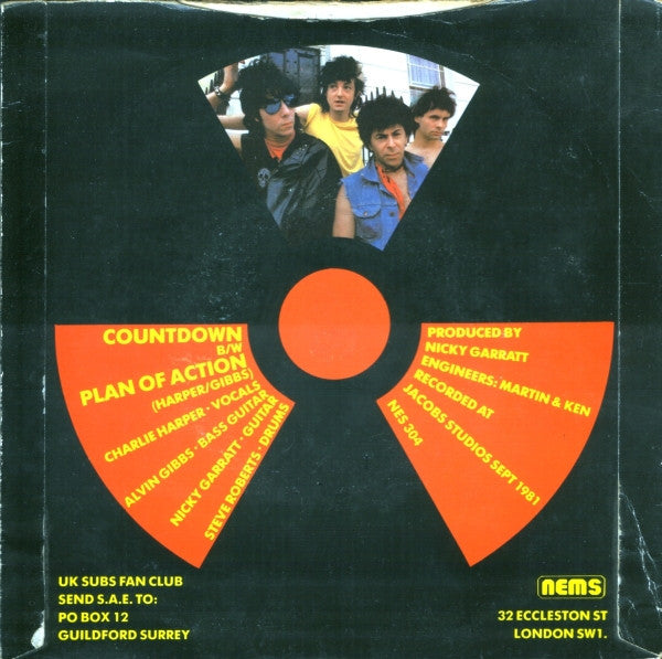 UK Subs : Countdown (7",Single,45 RPM)