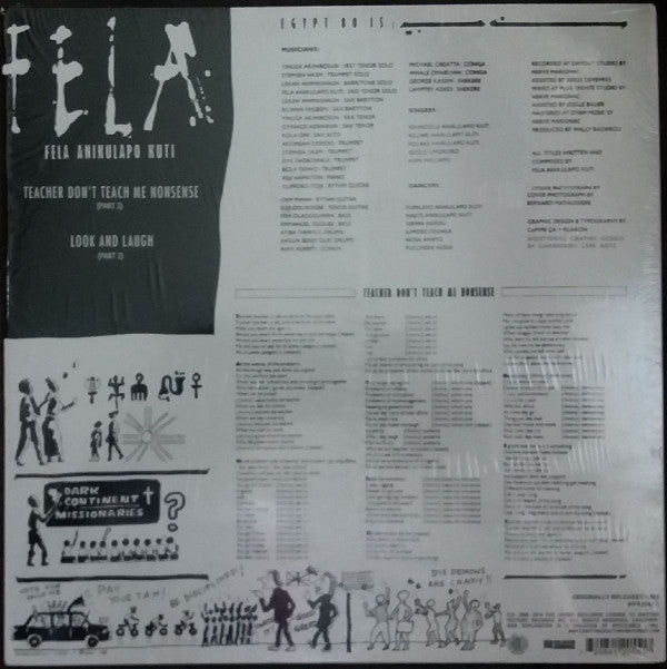 Fela Kuti : Teacher Don't Teach Me Nonsense (LP,Reissue)