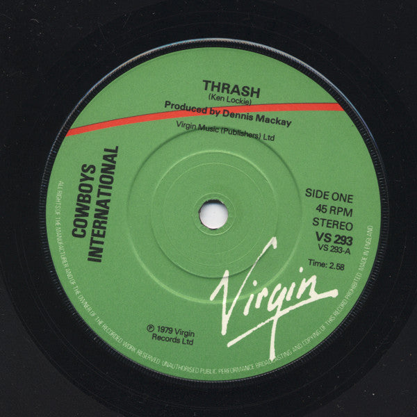 Cowboys International : Thrash (7",45 RPM)