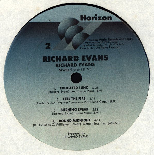 Richard Evans (2) : Richard Evans (LP, Album, Ter)