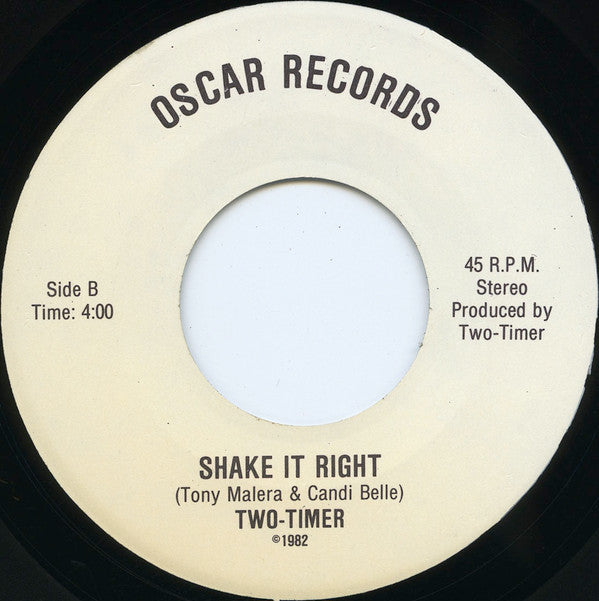 Two-Timer : Words On The Telephone / Shake It Right (7")
