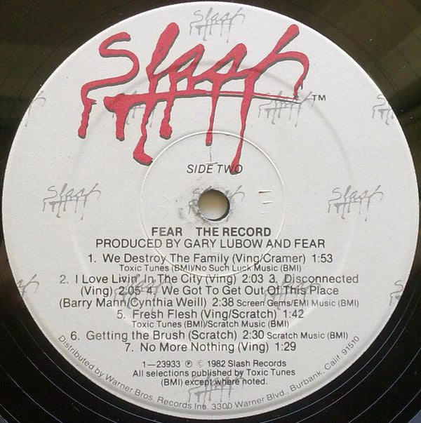 Fear (3) : The Record (LP,Album,Reissue)
