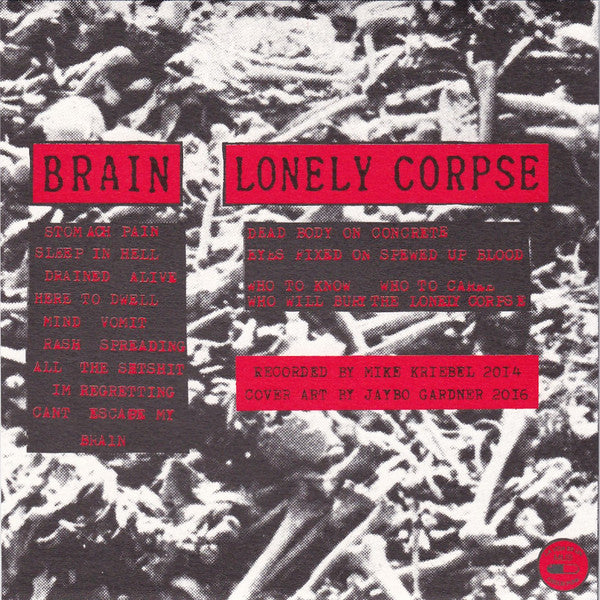 Blazing Eye : Lonely Corpse (7",45 RPM,Single)