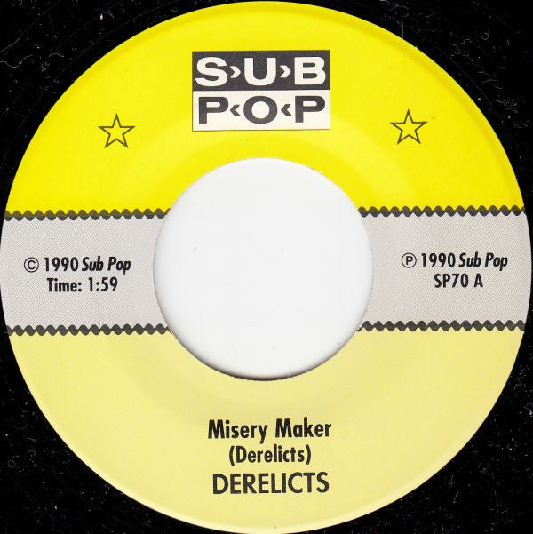 Derelicts : Misery Maker b/w Wash (7",45 RPM)