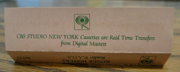 Roger Waters : Radio K.A.O.S. (Cass, Album, Promo, Chr)