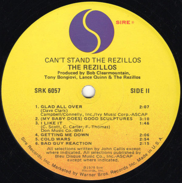 Rezillos, The : Can't Stand The Rezillos (LP,Album)