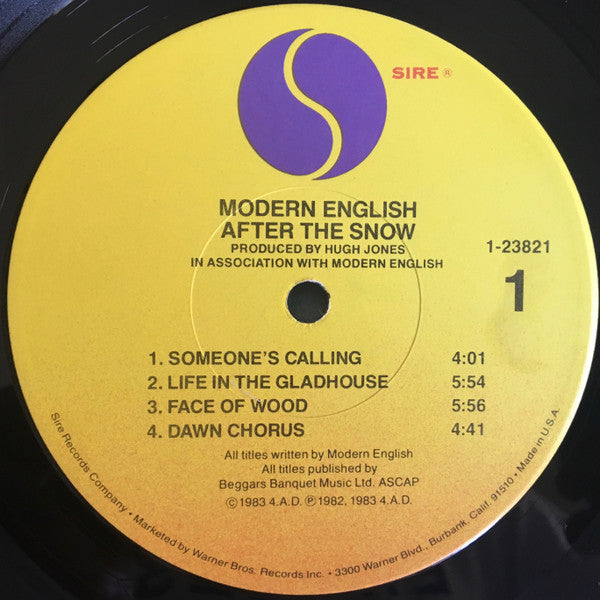 Modern English : After The Snow (LP,Album)