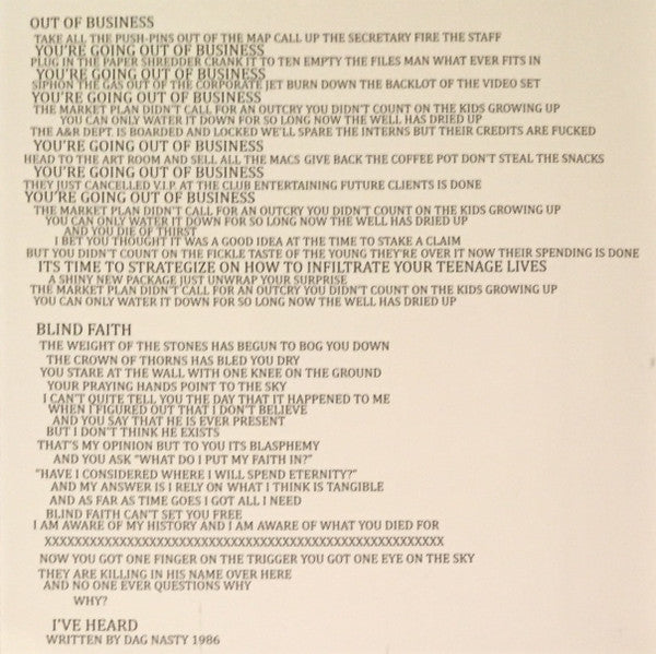 Capital (6) : Blind Faith (7",33 ⅓ RPM)