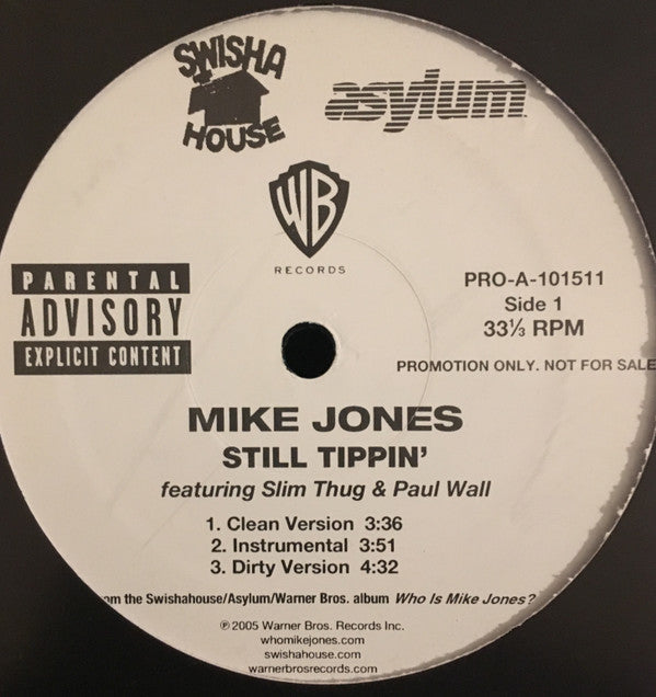 Mike Jones (2) / Paul Wall : Still Tippin' / I'ma Pimp (12",Promo)