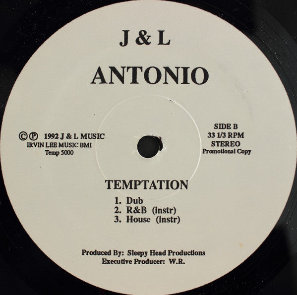 Antonio (58) : Temptation (12", Promo)