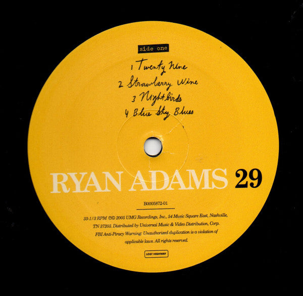 Ryan Adams : 29 (LP,Album)