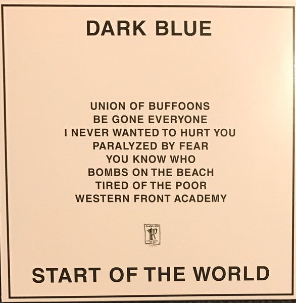 Dark Blue (2) : Start Of The World (LP,Album)