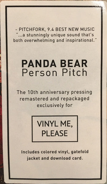 Panda Bear : Person Pitch (12",45 RPM)