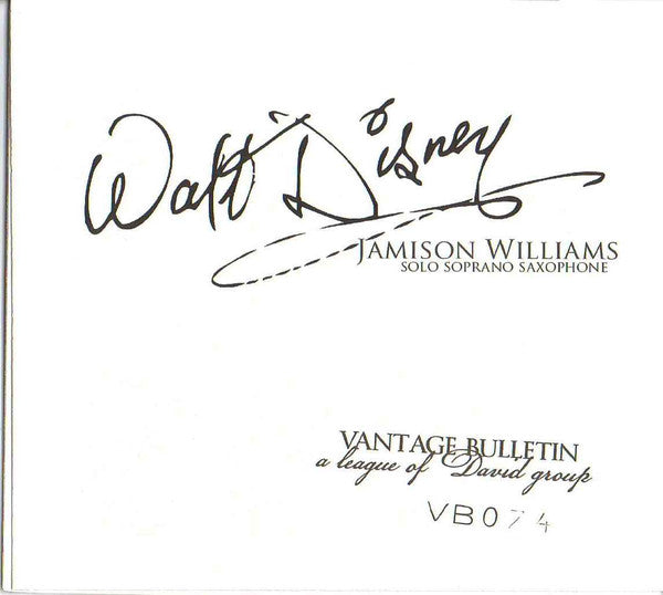 Jamison Williams : Walt Disney (CDr, Album)