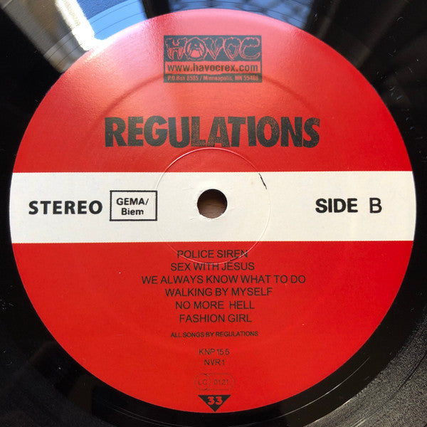 Regulations : Regulations (LP,45 RPM,Album)