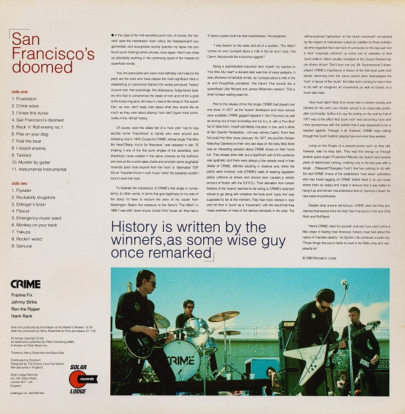 Crime (2) : San Francisco's Doomed (LP,Album)