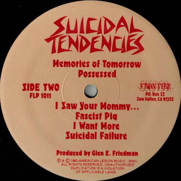 Suicidal Tendencies : Suicidal Tendencies (LP,Album,Reissue)
