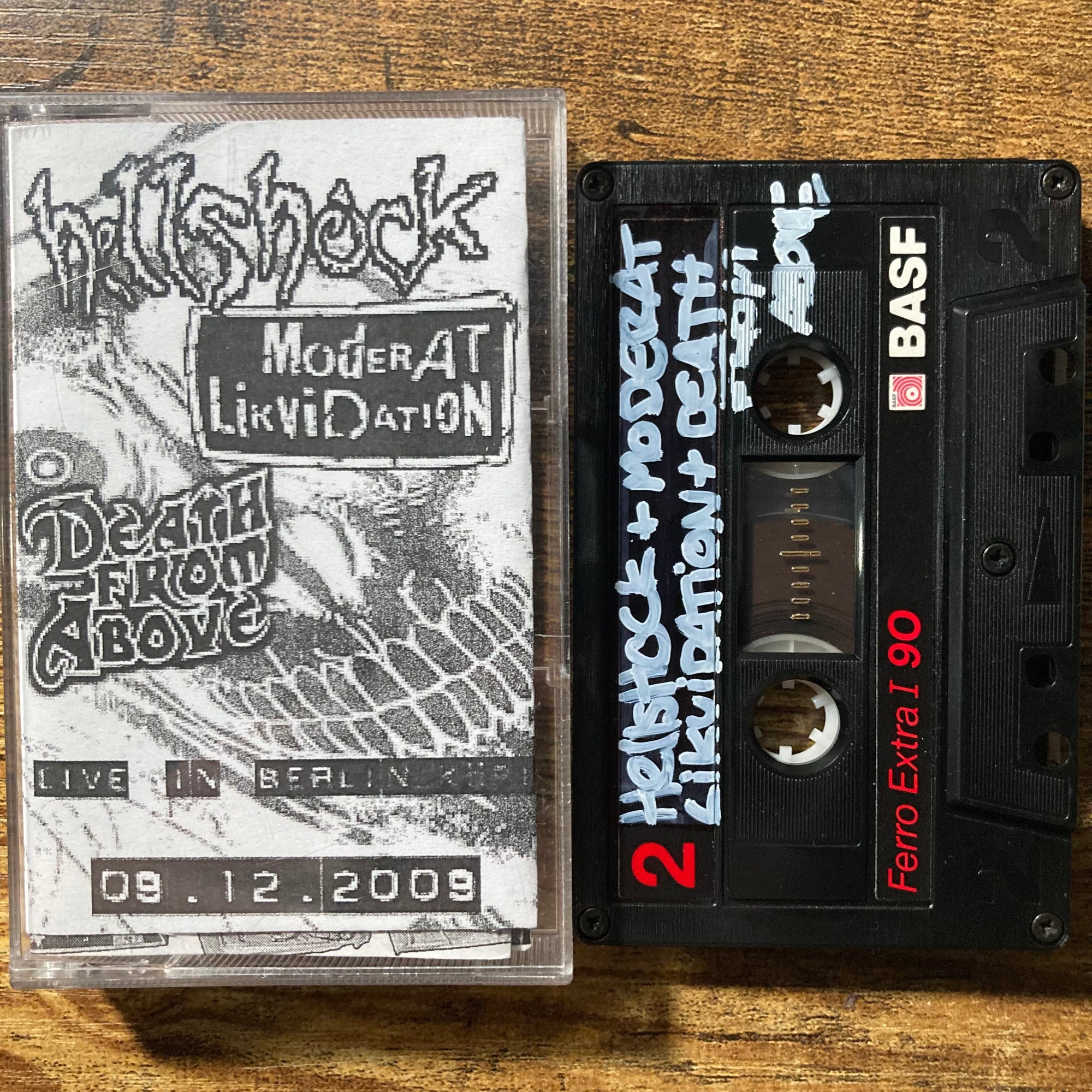 Hellshock / Moderat Likvidation / Death From Above - Live In Berlin Köpi - 09.12.2009 (Cassette)
